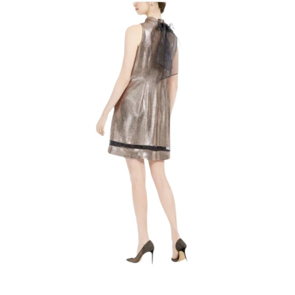NWT Signature by Robbie Bee Day Cocktail Dress, Copper Foil, 2X